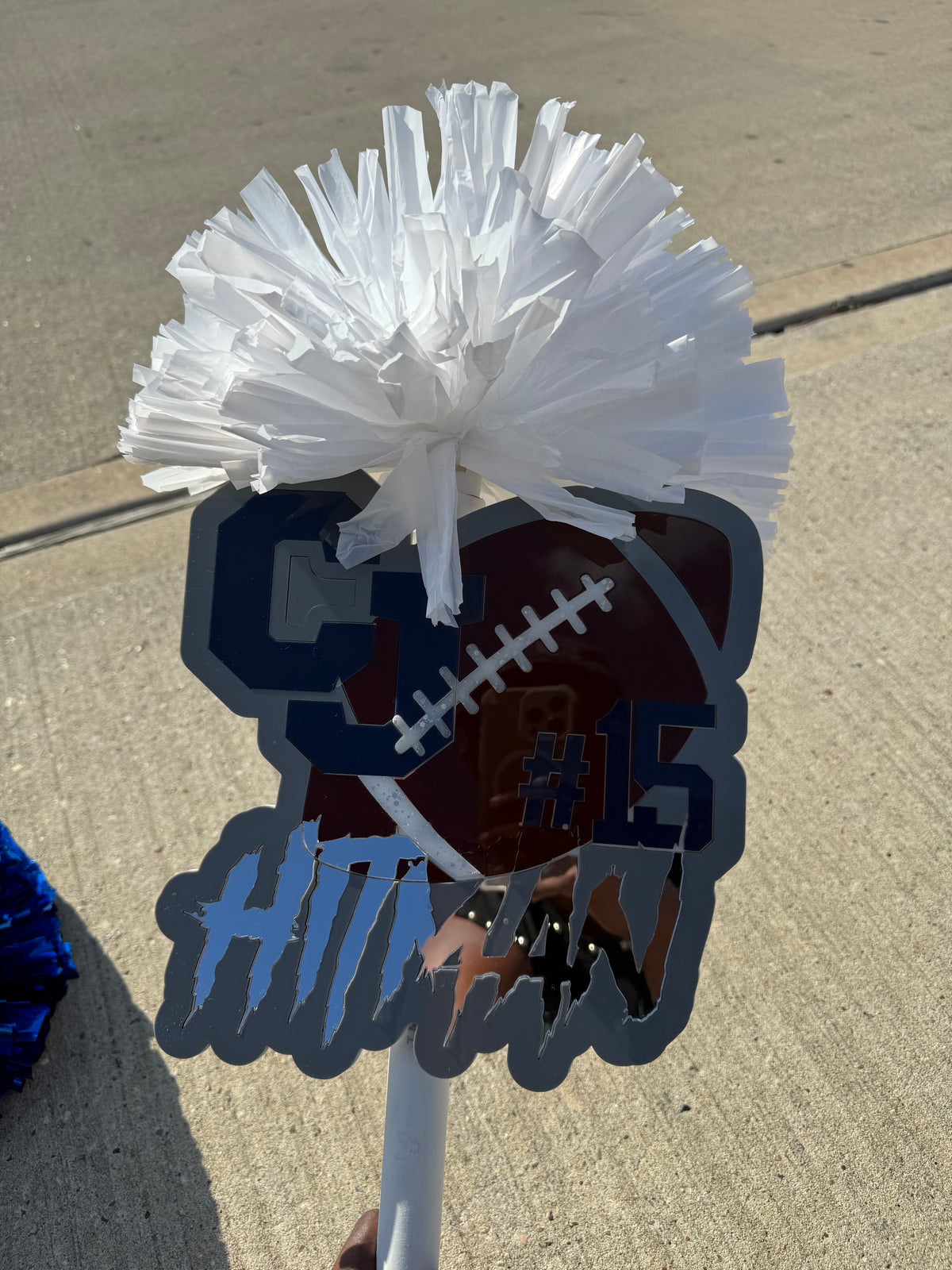 Custom Spirit Stick w/football