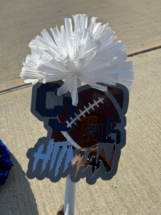 Custom Spirit Stick w/football
