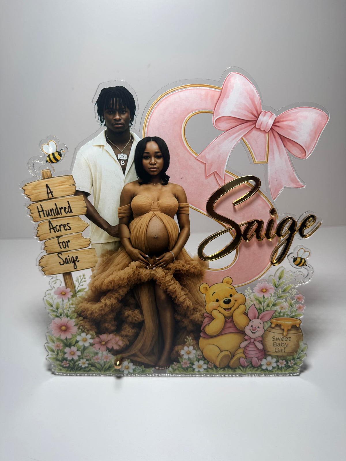 Custom Acrylic Centerpiece | Personalized Event Decor