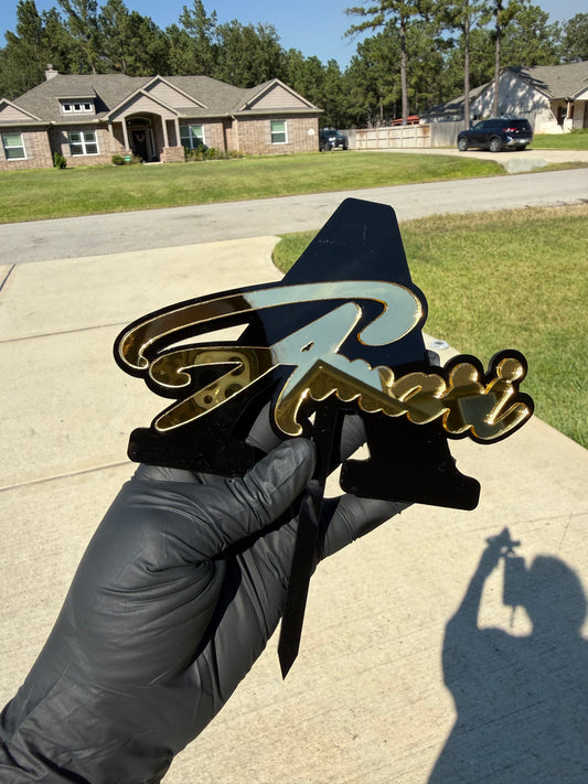 The Signature | Personalized Acrylic Cake Topper