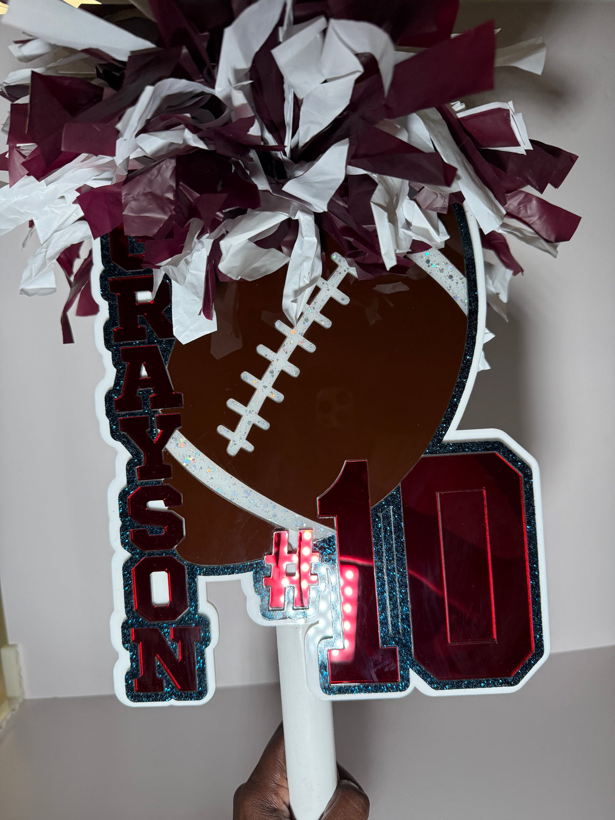Custom Spirit Stick w/football