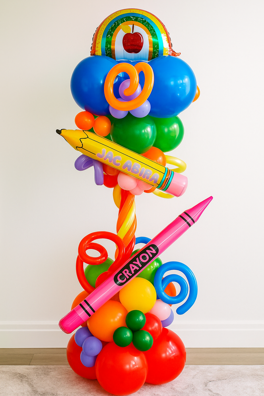 Back 2 School Balloon Column